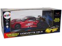 Auto Sportowe Wyścigowe R/C 1:18 Corvette C6.R Czerwony 2.4 G Światła