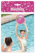 Piłka Plażowa Z Brokatem Rózowa 41cm Bestway 31050