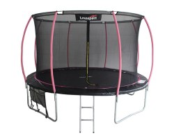 Trampolina LEAN Sport Max 12ft Czarno-Różowa