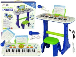 Elektryczne Pianino Keyboard Dla Dzieci Niebieskie Nuty USB