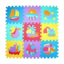 Puzzle piankowe mata Eva 10 szt pojazdy CB-114