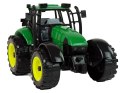 Traktor Ideal Farm Zielony Czerwony Otwierana Maska