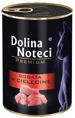 DOLINA NOTECI Premium bogata w cielęcinę - mokra karma dla kota - 400g