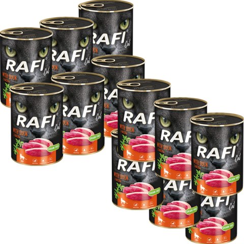 Rafi Cat karma bezzbożowa z kaczką 12 x 400 g