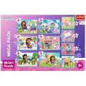 Puzzle Trefl Koci domek Gabi Puzzle 10w1 329 el. W świecie Gabi 96003