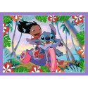 Puzzle 4w1 Lilo & Stitch Szalony dzień Trefl 34633