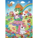 Puzzle Rodzina Treflików 100 el. Brokatowe Trefliki Glitter Trefl 14833