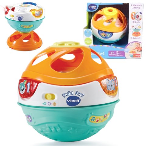 Kula 3w1 interaktywna edukacyjna melodyjki 6m+ Vtech Baby Trefl 61721